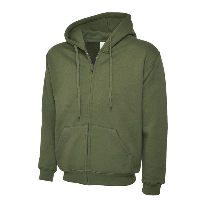 Full Zip Adult Hooded Sweatshirt